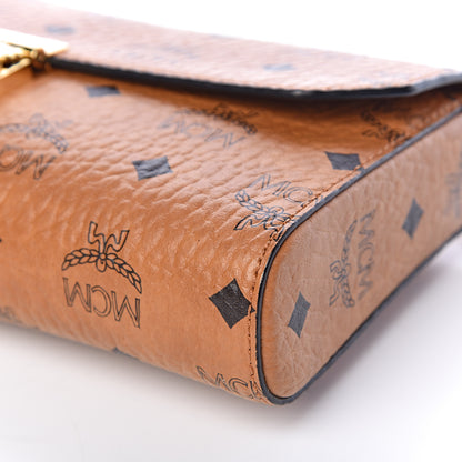 MCM Visetos Small Millie Crossbody Bag Cognac 9 of 9