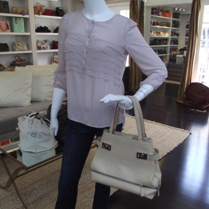 FASHIONPHILE SALVATOREFERRAGAMOLeatherToteBeige 2 of 10