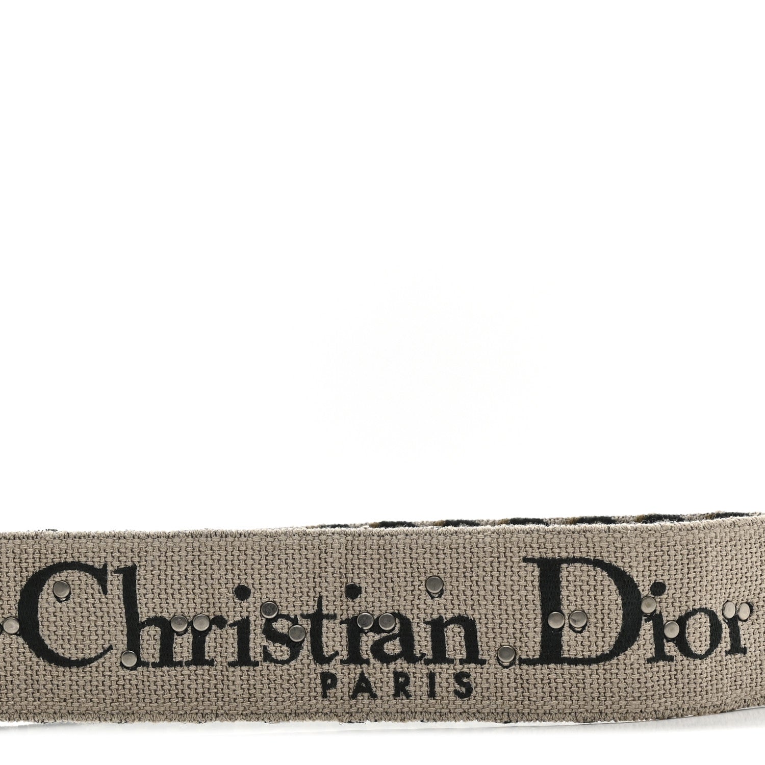 Christian Dior Oblique Studded Shoulder Strap Vert Multicolor