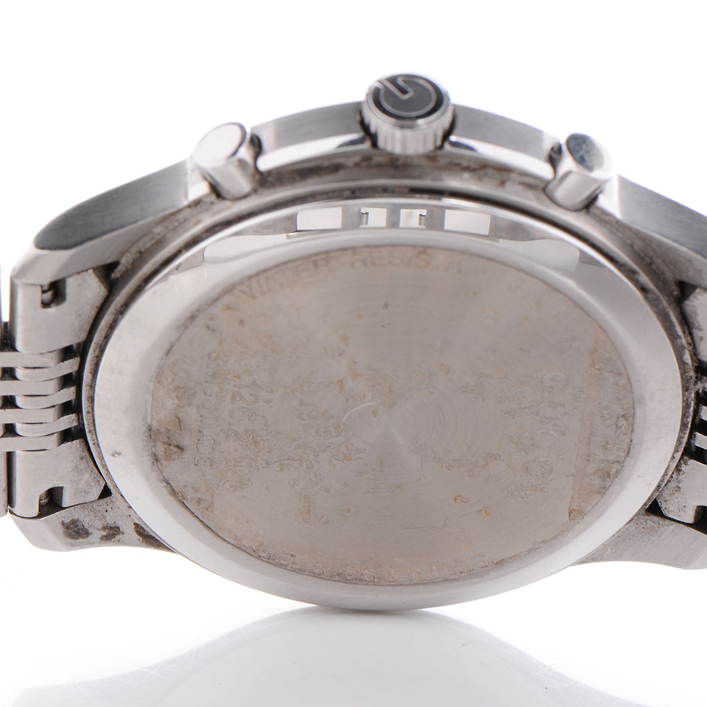 Stainless Steel 46mm G-Timeless Chronograph Quartz Watch Black