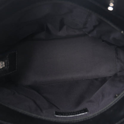 Chanel Coated Canvas Quilted Small Paris Biarritz Tote Black 5 of 12