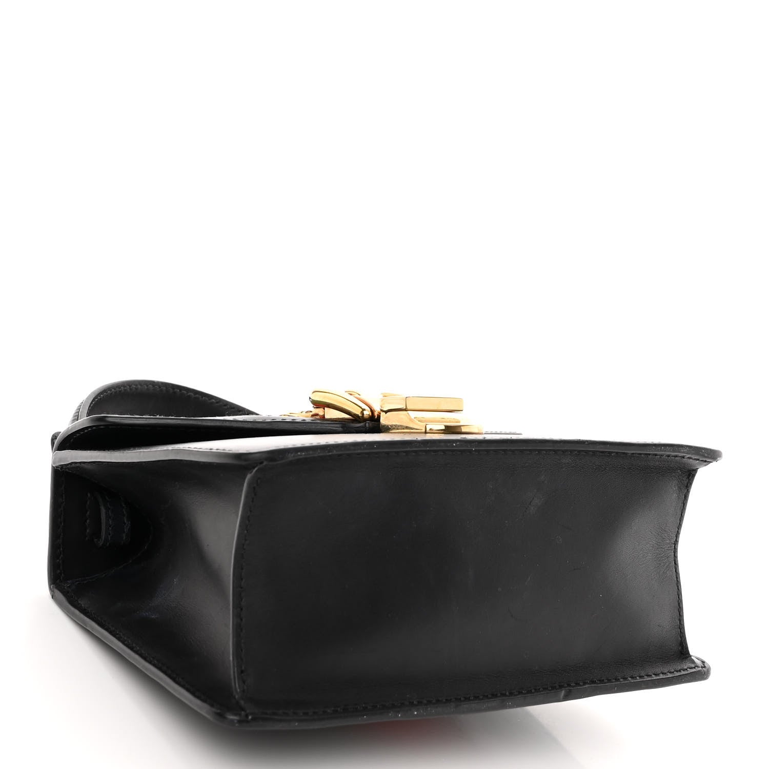 Gucci Calfskin Mini Sylvie Top Handle Bag Black 4 of 13