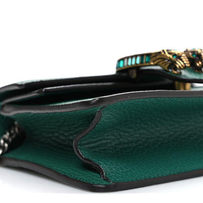 Gucci Dollar Calfskin Crystal Mini Dionysus Top Handle Bag Emerald 8 of 9