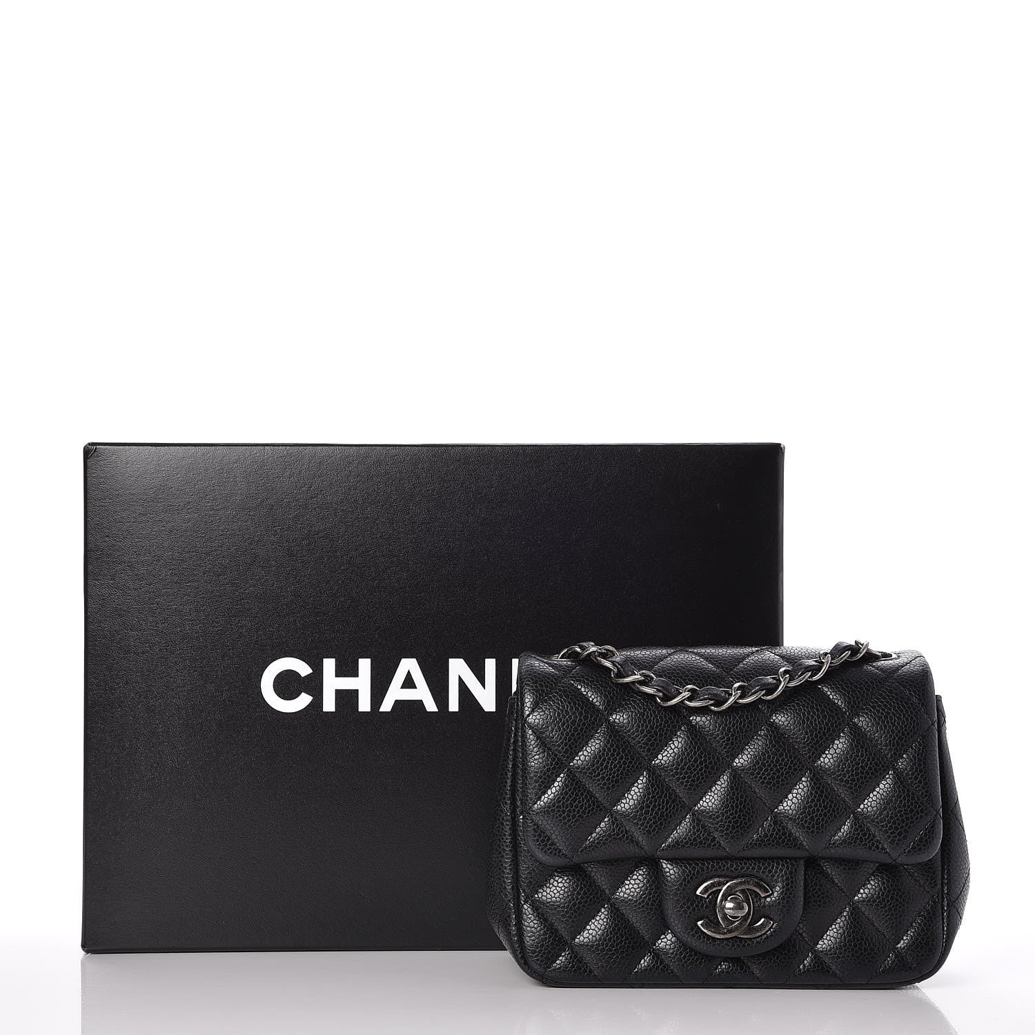 Chanel Caviar Quilted Mini Square Flap Black 8 of 8