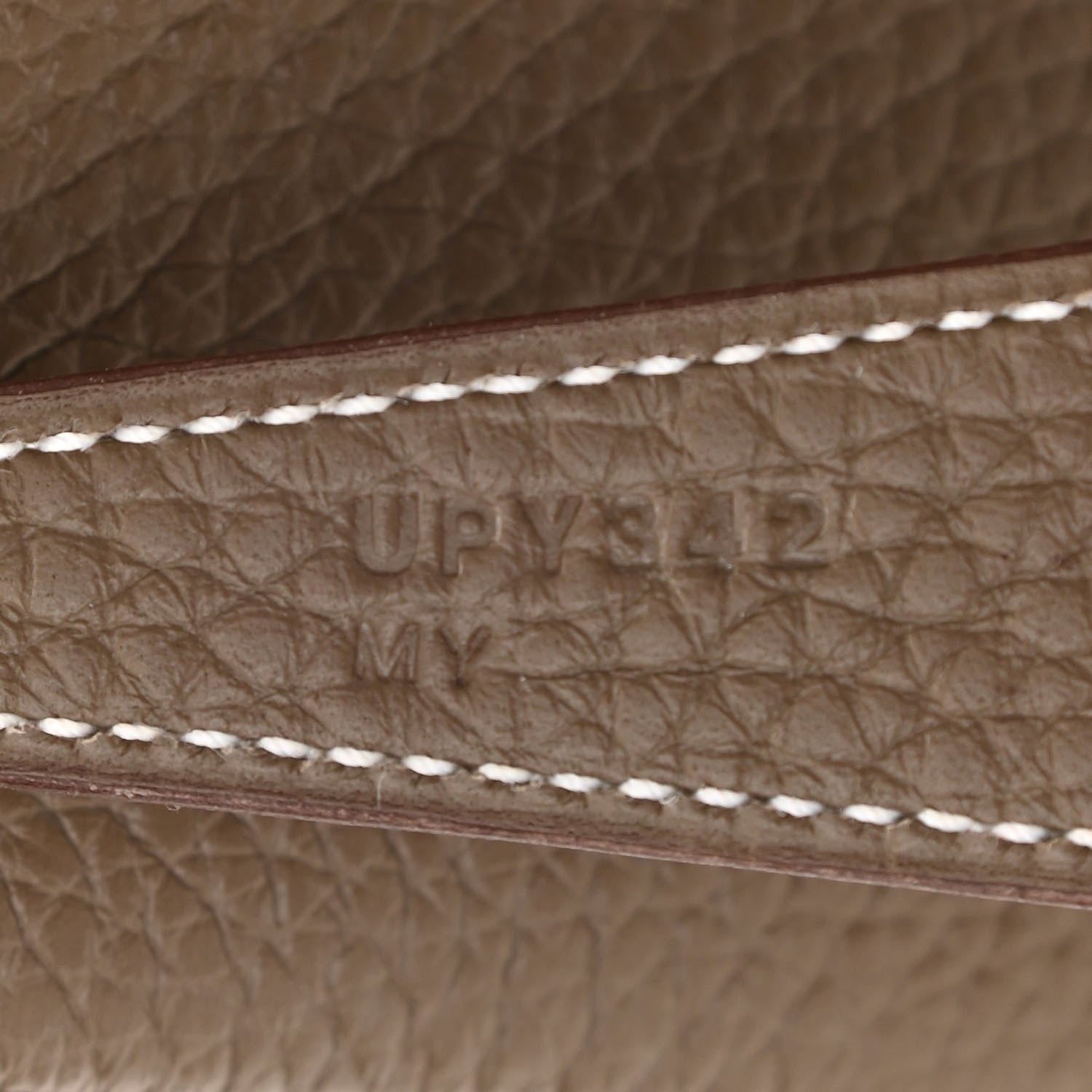 Hermes Taurillon Clemence Lindy 26 Etoupe 6 of 10