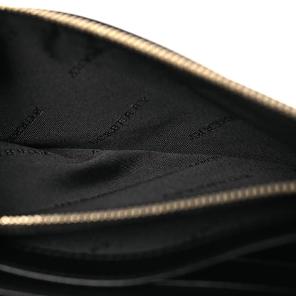 Burberry Calfskin Horseferry Check Porter Continental Wallet Black 8 of 13