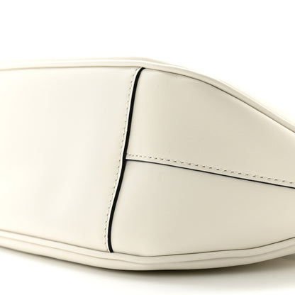 Prada City Calfskin Small Triangle Shoulder Bag White 9 of 10