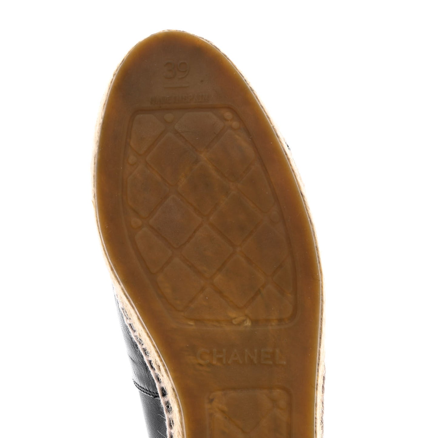 Lambskin CC Espadrilles 39 Black