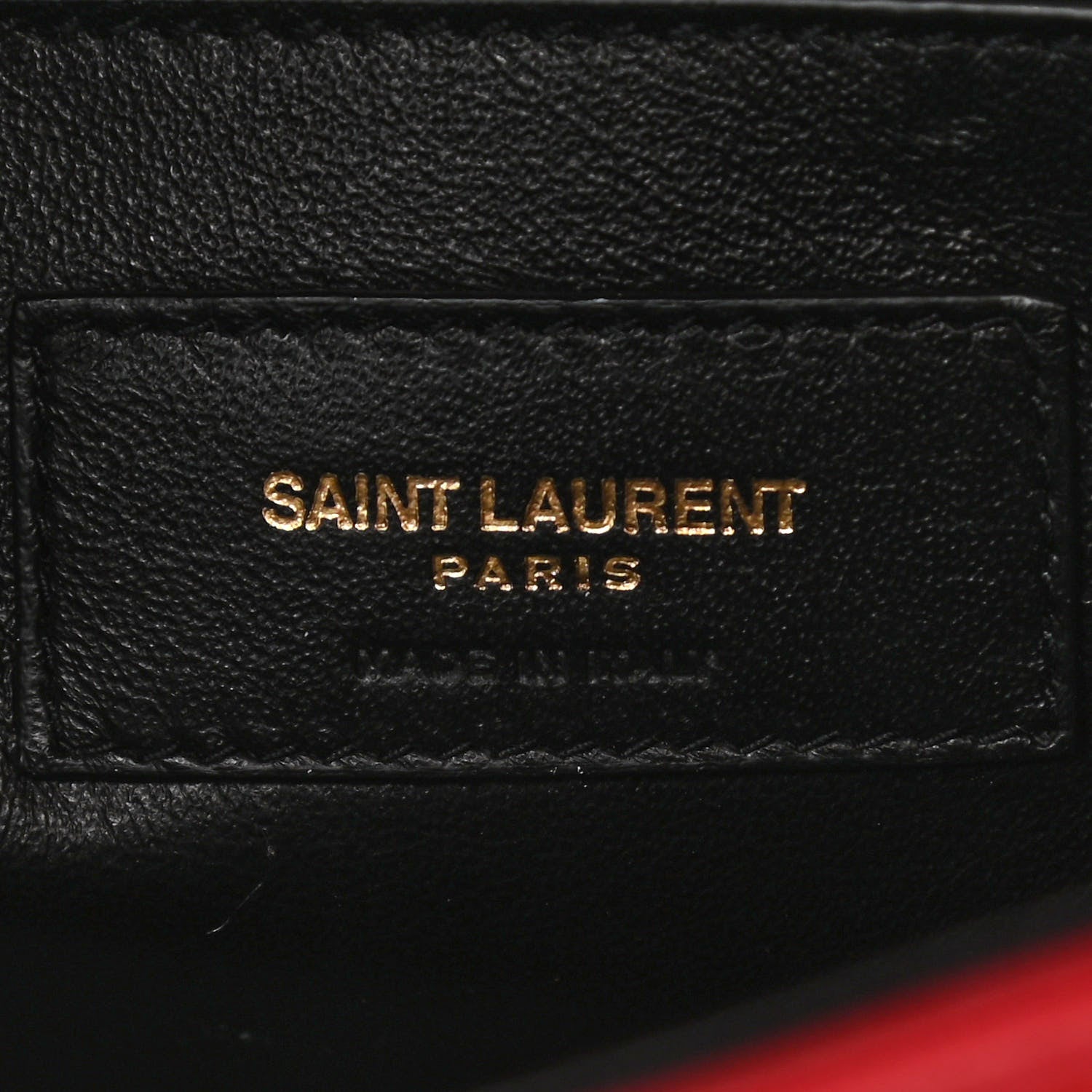 Saint Laurent Lambskin Matelasse Monogram Large Vicky Chain Bag Rouge Eros 5 of 18
