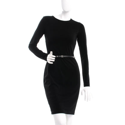 Chanel Lambskin CC Chain Belt 95 38 Black Silver 2 of 7
