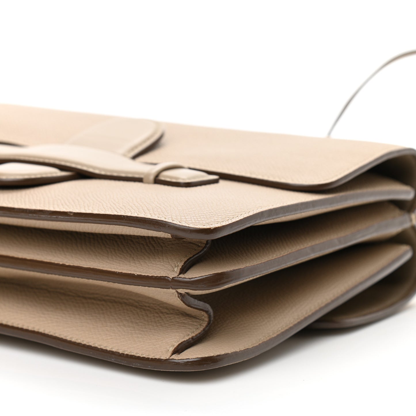 Baby Grained Calfskin Medium Symmetrical Bag Taupe