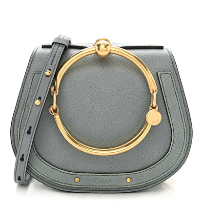 Chloe Calfskin Suede Small Nile Bracelet Bag Cloudy Blue 1 of 10