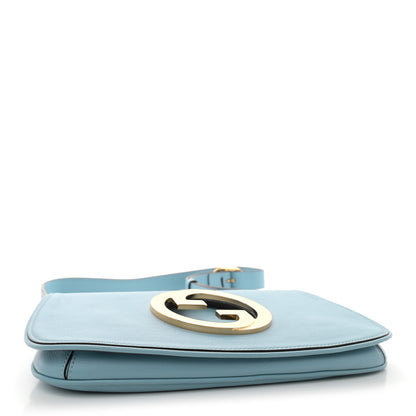 Gucci Roxy Calfskin Blondie Chain Shoulder Flap Bag Cloudy Blue 4 of 12