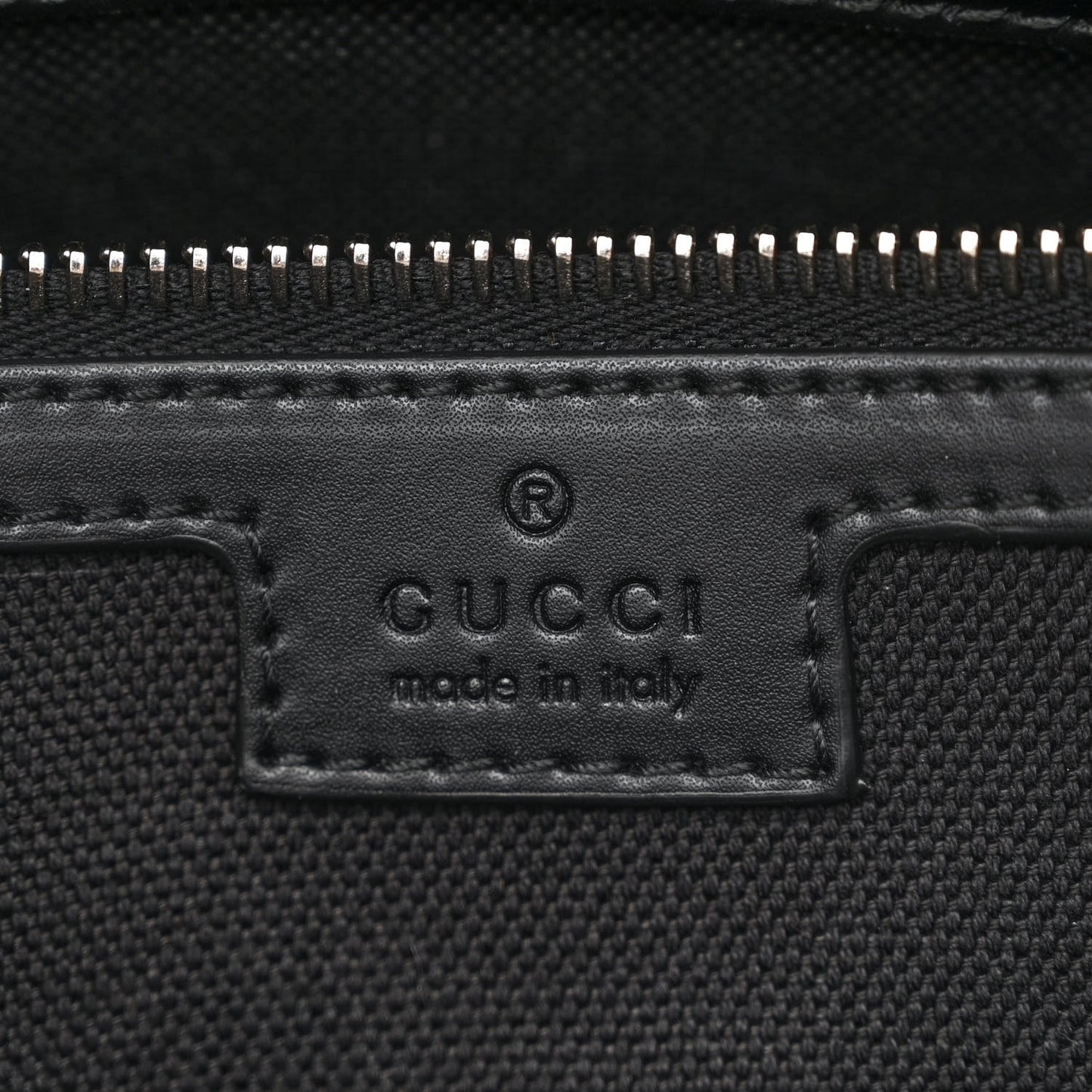 GG Supreme Monogram Appia Calfskin Web Briefcase Black