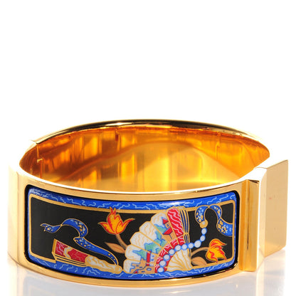 Hermes Enamel Printed Clic Clac Wide Bracelet GM 4 of 6