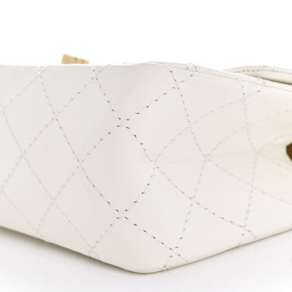 Chanel Aged Calfskin Quilted 2.55 Reissue Mini Flap White 10 of 11