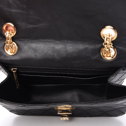 Chanel Aged Calfskin Quilted 2.55 Reissue Mini Flap Black 5 of 11
