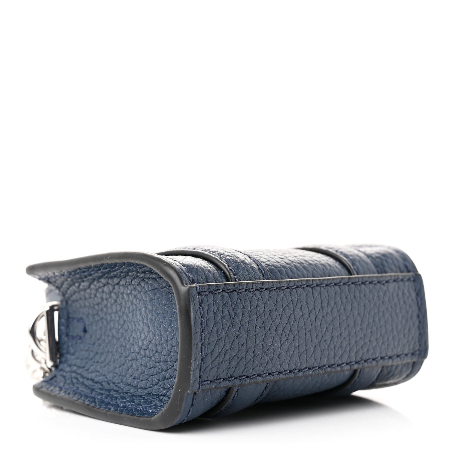 Marc Jacobs Grained Calfskin Nano The Tote Bag Crossbody Blue Sea 4 of 10