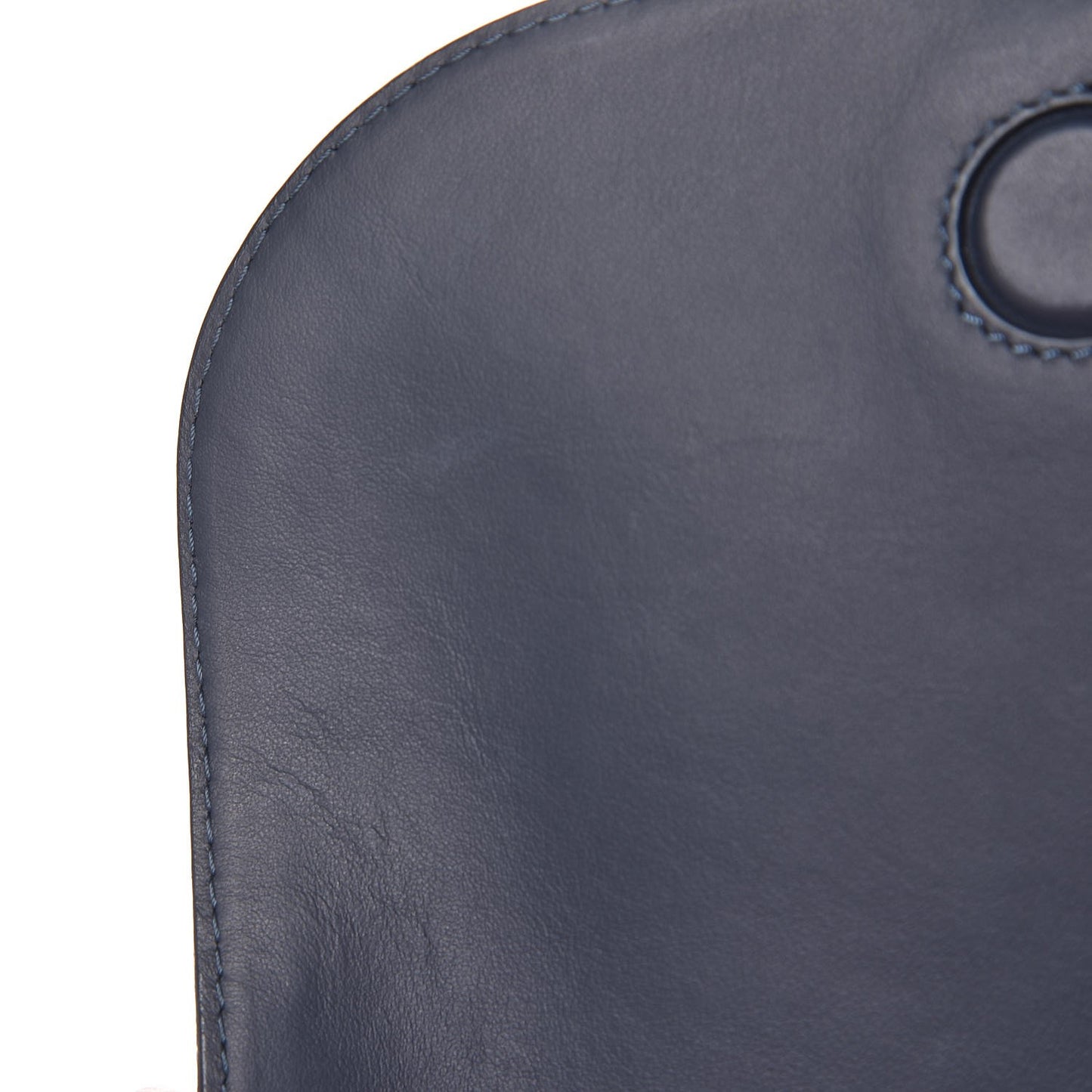 Calfskin Flap Crossbody Bag Blu