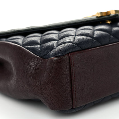 Saint Laurent Sheepskin Tri-Color Tri-Quilt Monogram Medium College Bag 9 of 14