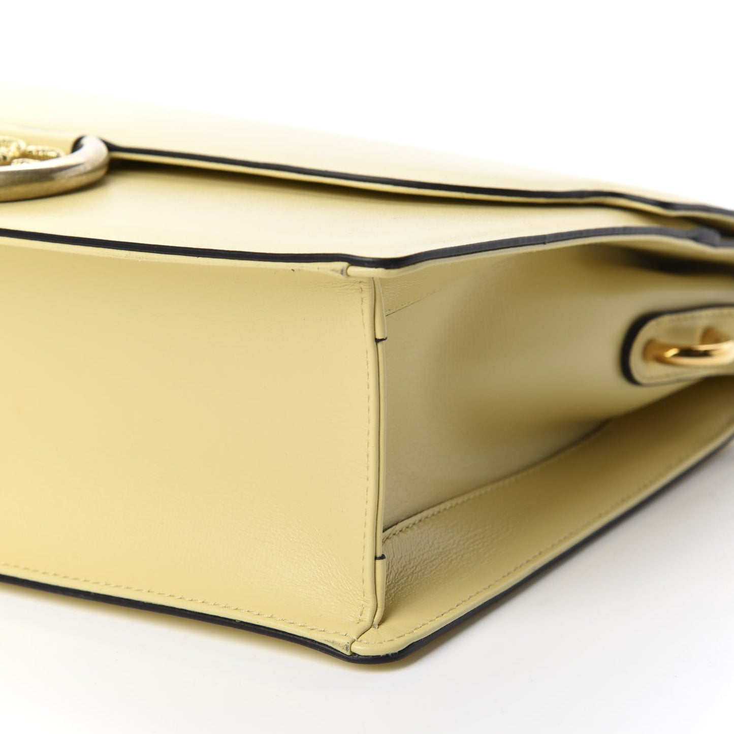 Textured Calfskin Medium Torchon GG Ring Shoulder Bag Butter