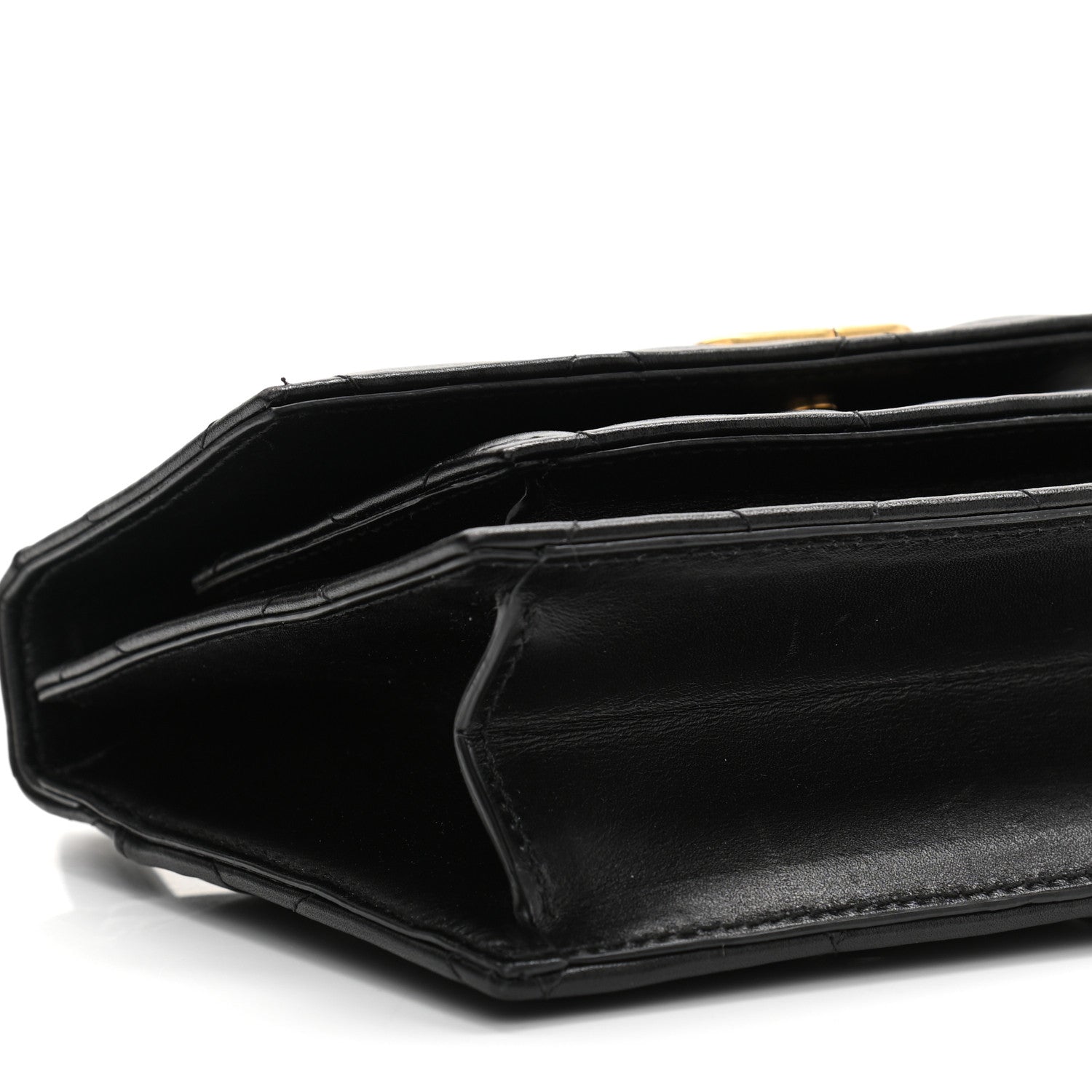 Balenciaga Nappa Calfskin Quilted XS Sharp Top Handle Bag Black 8 of 11