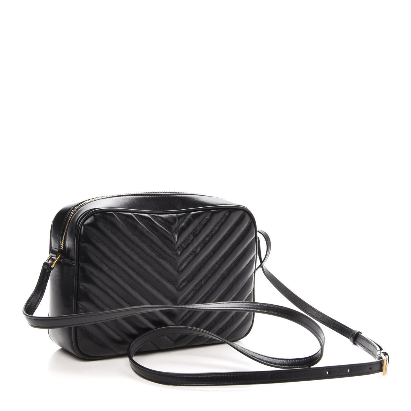 Calfskin Matelasse Monogram Lou Camera Bag Black