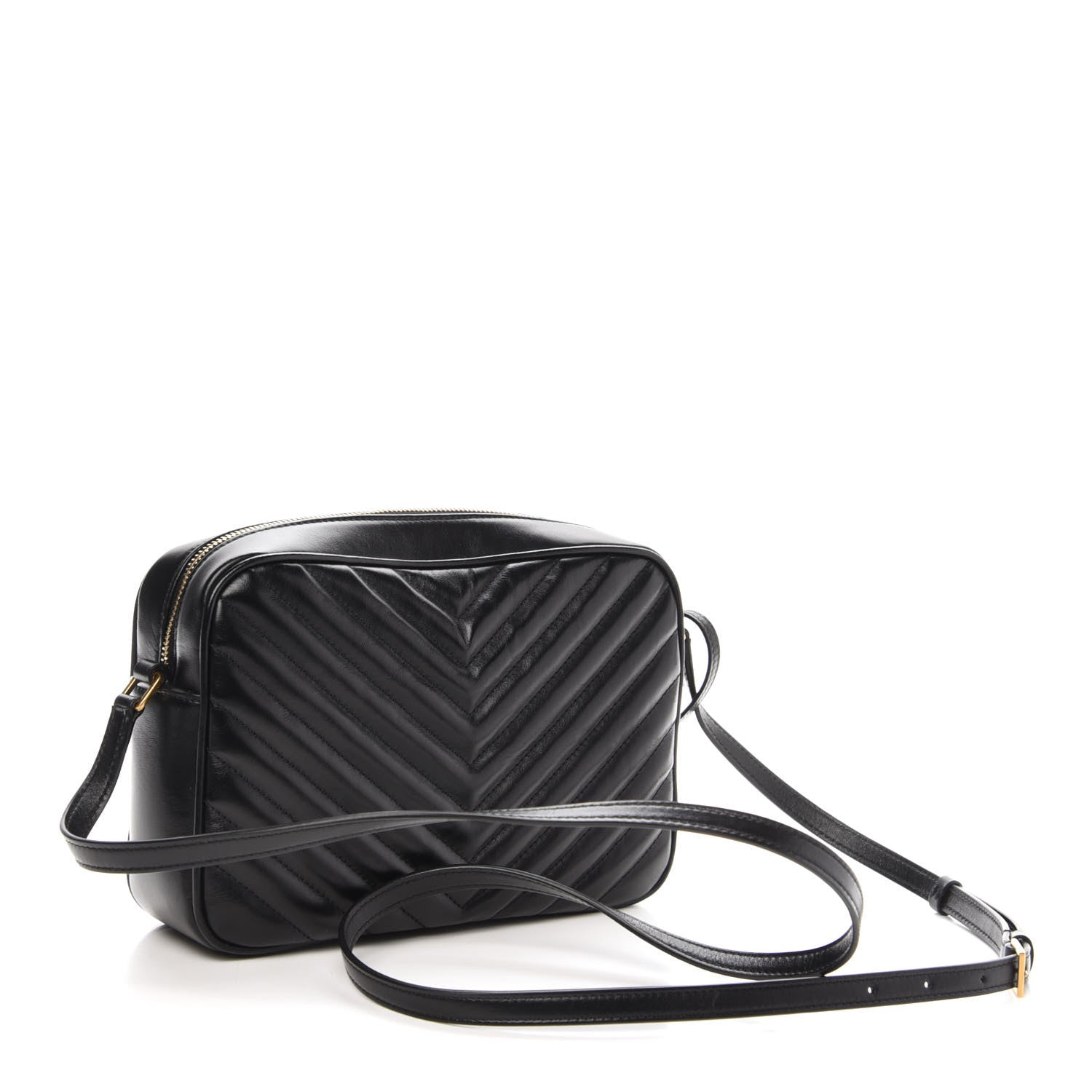 Saint Laurent Calfskin Matelasse Monogram Lou Camera Bag Black 3 of 10