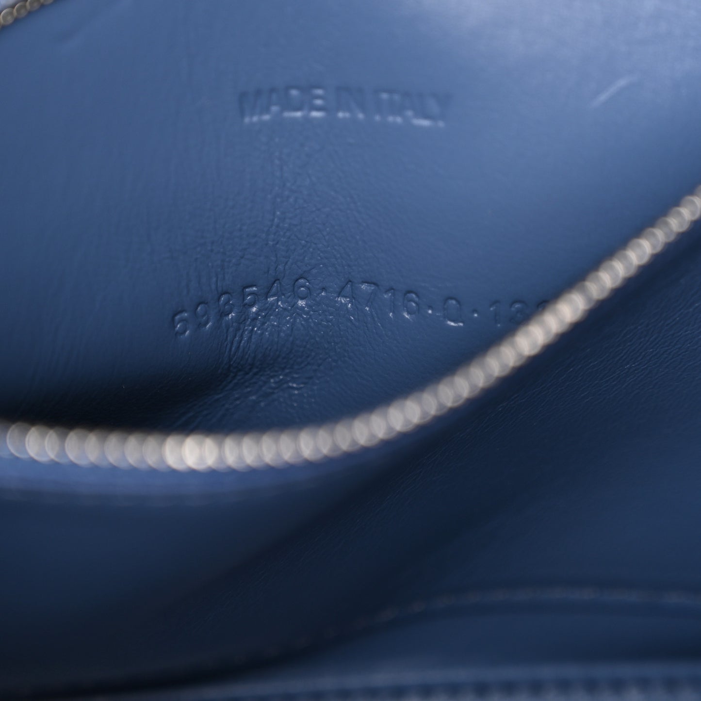 Denim BB Monogram Small Hourglass Top Handle Bag Blue