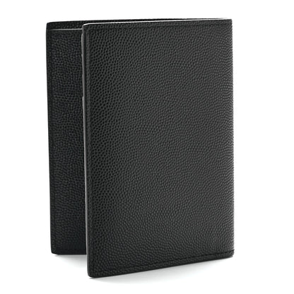Saint Laurent Grain De Poudre Techno Credit Card Wallet Black 3 of 12