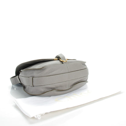 Chloe Calfskin Medium Marcie Round Crossbody Bag Cashmere Grey 4 of 9