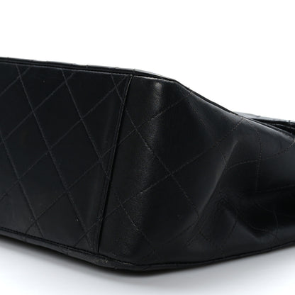 Chanel Lambskin Quilted XL Jumbo Single Flap Black 9 of 9