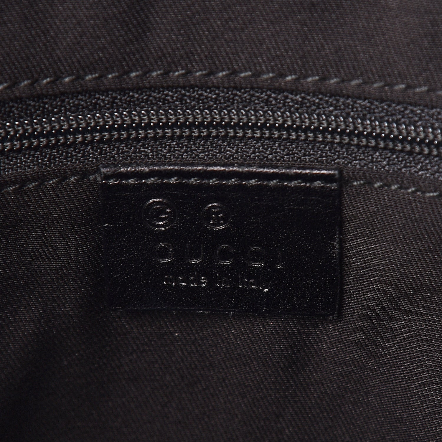 Gucci Denim Monogram Chain Bucket Tote Black 6 of 10