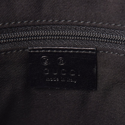 Gucci Denim Monogram Chain Bucket Tote Black 6 of 10