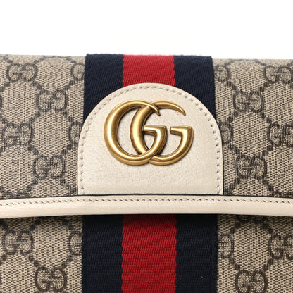 Gucci GG Supreme Monogram Web Small Ophidia Belt Bag 90 36 Beige Ebony White 8 of 10