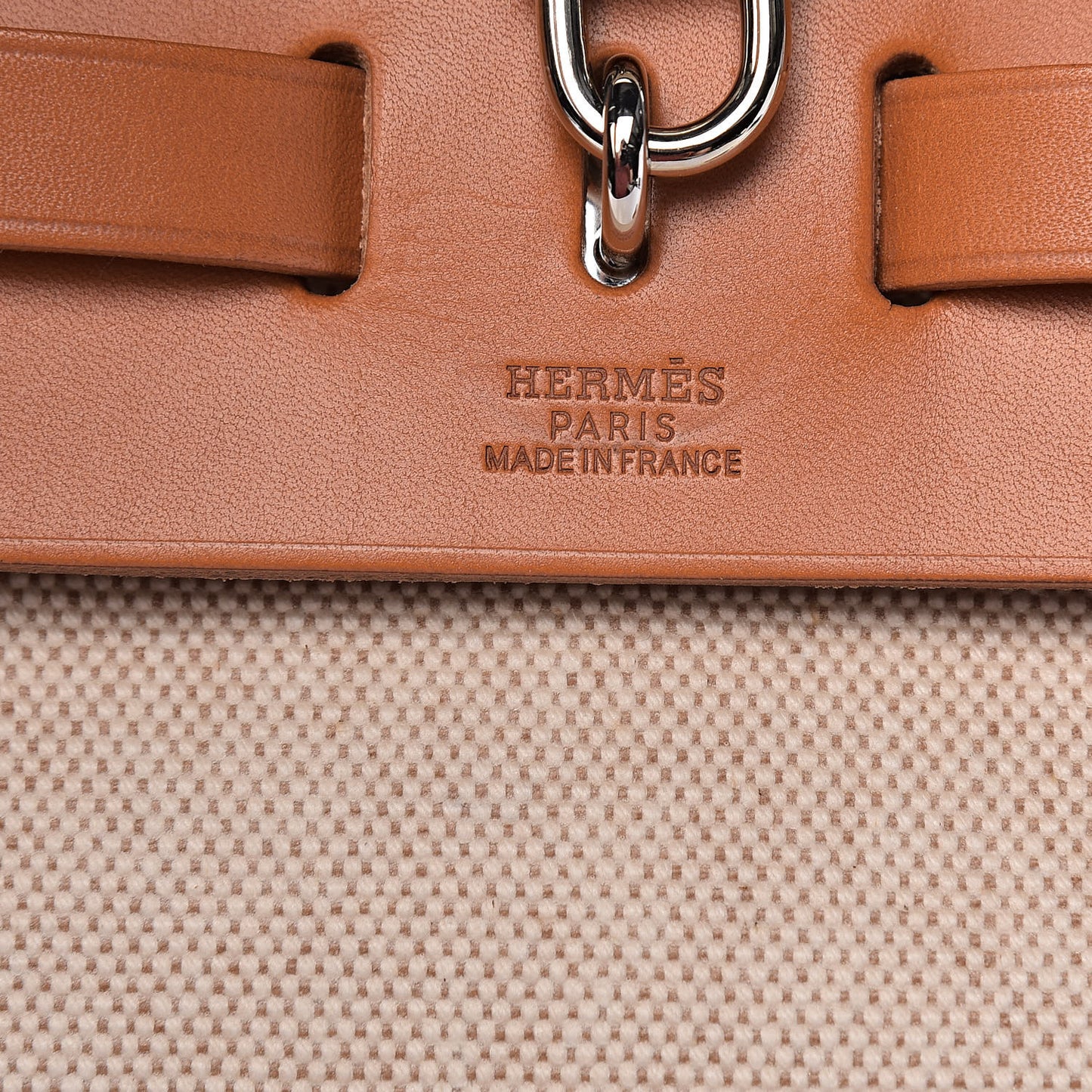Toile Vache Calfskin Herbag 30 PM Natural
