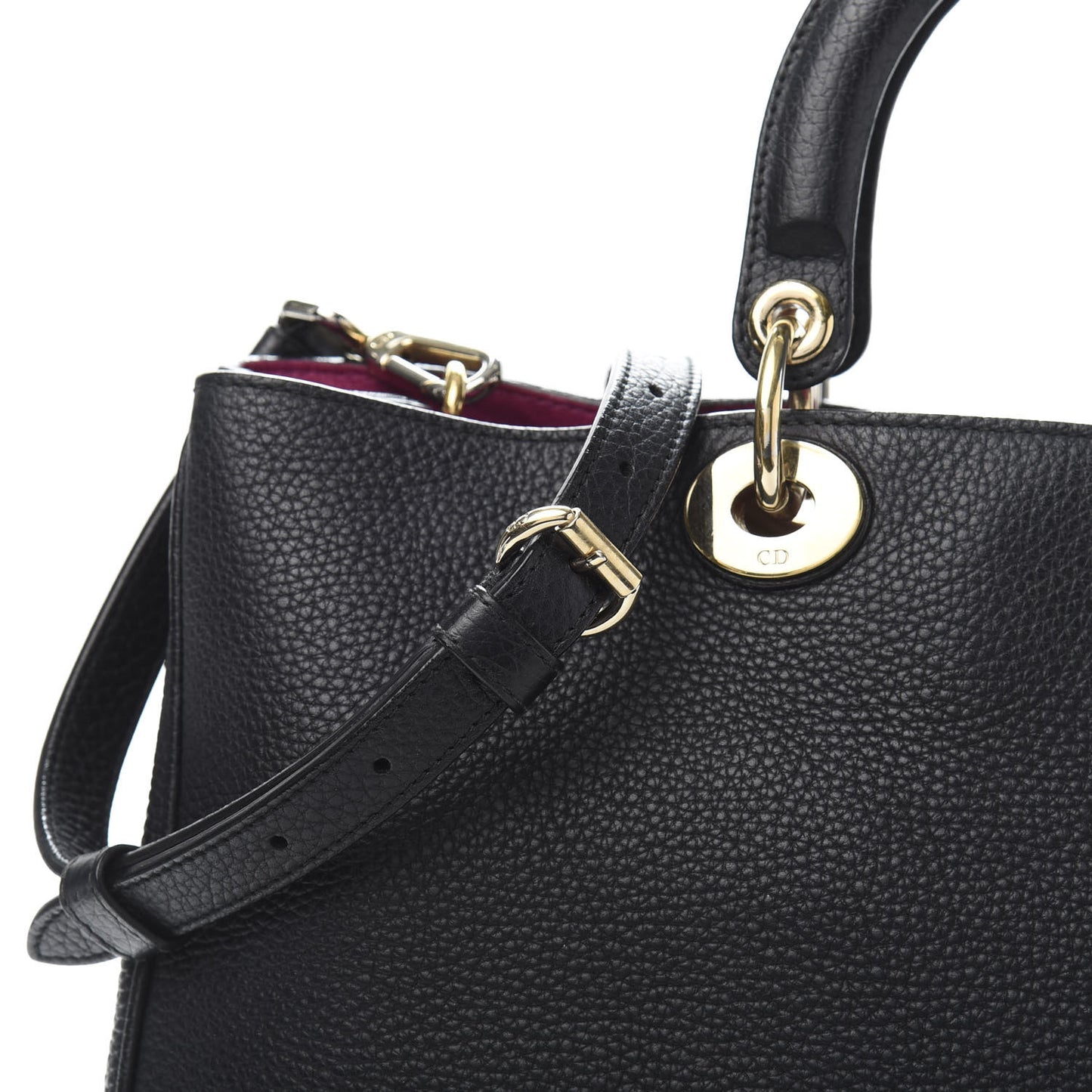 Bullcalf Large Diorissimo Tote Black Rose Indien
