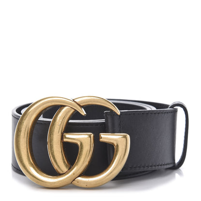 Gucci Calfskin Double G 40mm Belt 70 28 Black 1 of 6