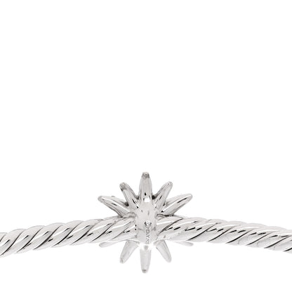 David Yurman Sterling Silver Diamond Starburst Cuff Bracelet 3 of 3