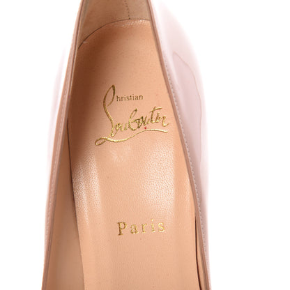 Christian Louboutin Patent Pigalle Plato 120 Pumps 38.5 Nude 7 of 7