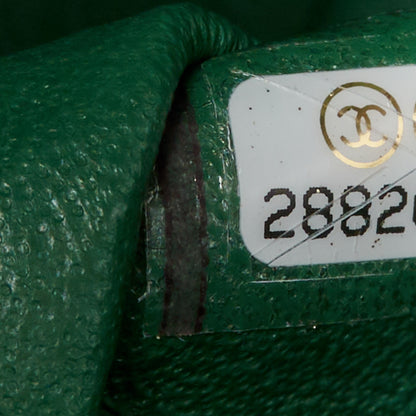 Chanel Lambskin Quilted Medium Double Flap Green 8 of 12