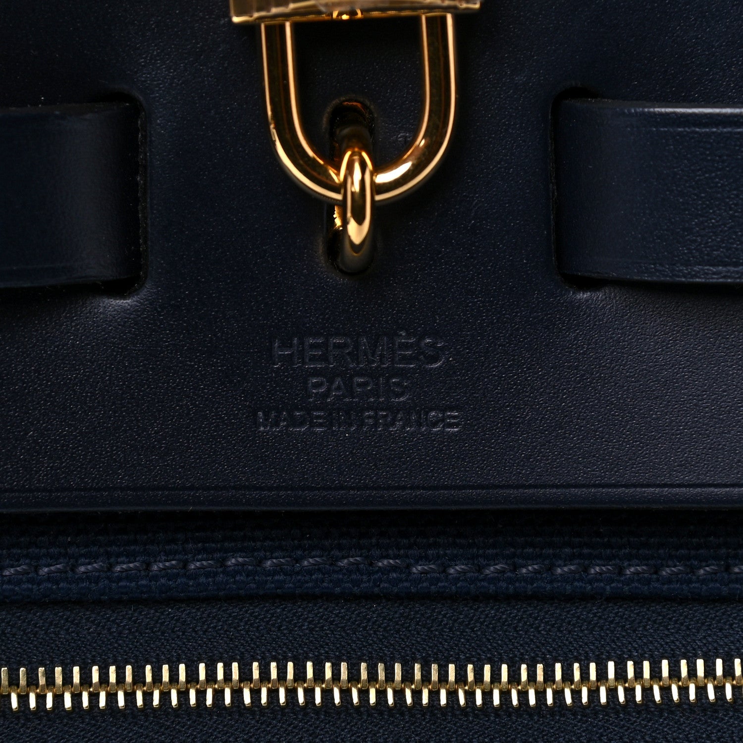 Hermes Military Toile Vache Hunter Herbag Zip 39 MM Bleu Indigo 5 of 19