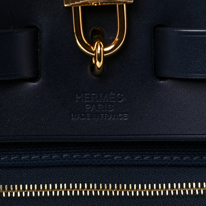 Hermes Military Toile Vache Hunter Herbag Zip 39 MM Bleu Indigo 5 of 19