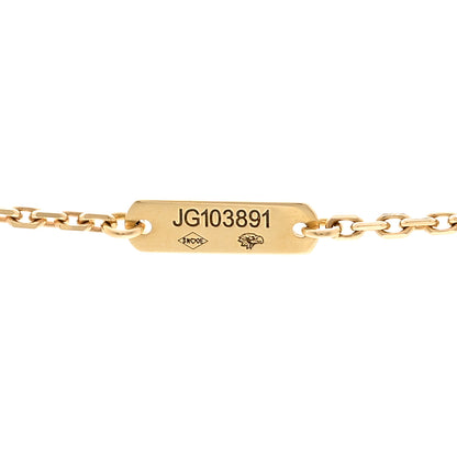 Van Cleef & Arpels 18K Yellow Gold Guilloché Vintage Alhambra Pendant Necklace 5 of 6