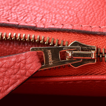 Hermes Togo Birkin 35 Rouge Pivoine 12 of 33