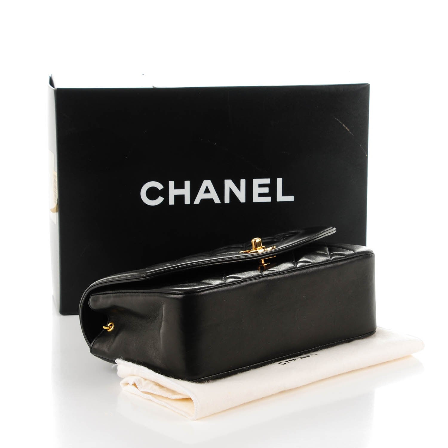 Chanel Lambskin Quilted Small Single Flap Black 4 of 9