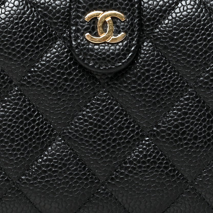 Chanel Caviar Quilted CC French Wallet Black 9 of 11