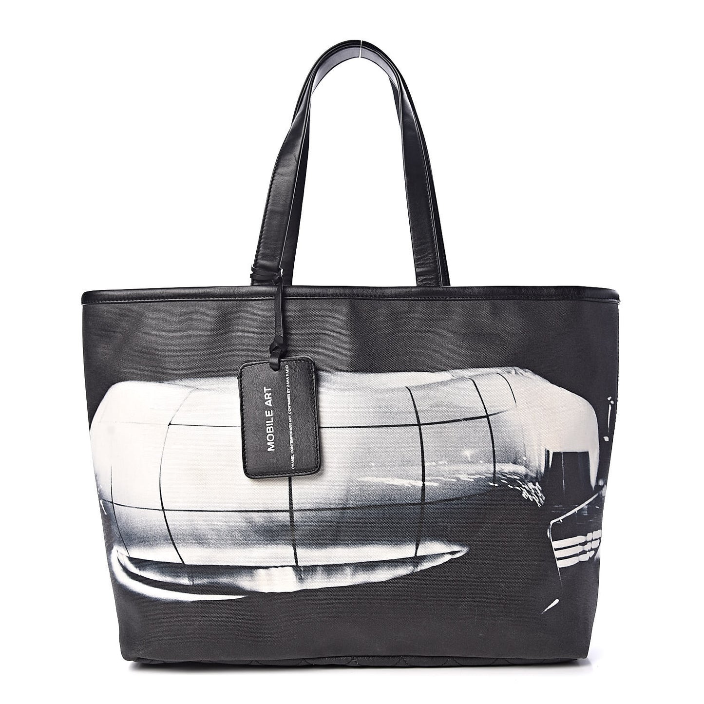 Canvas Karl Lagerfeld Mobile Art Tote Black