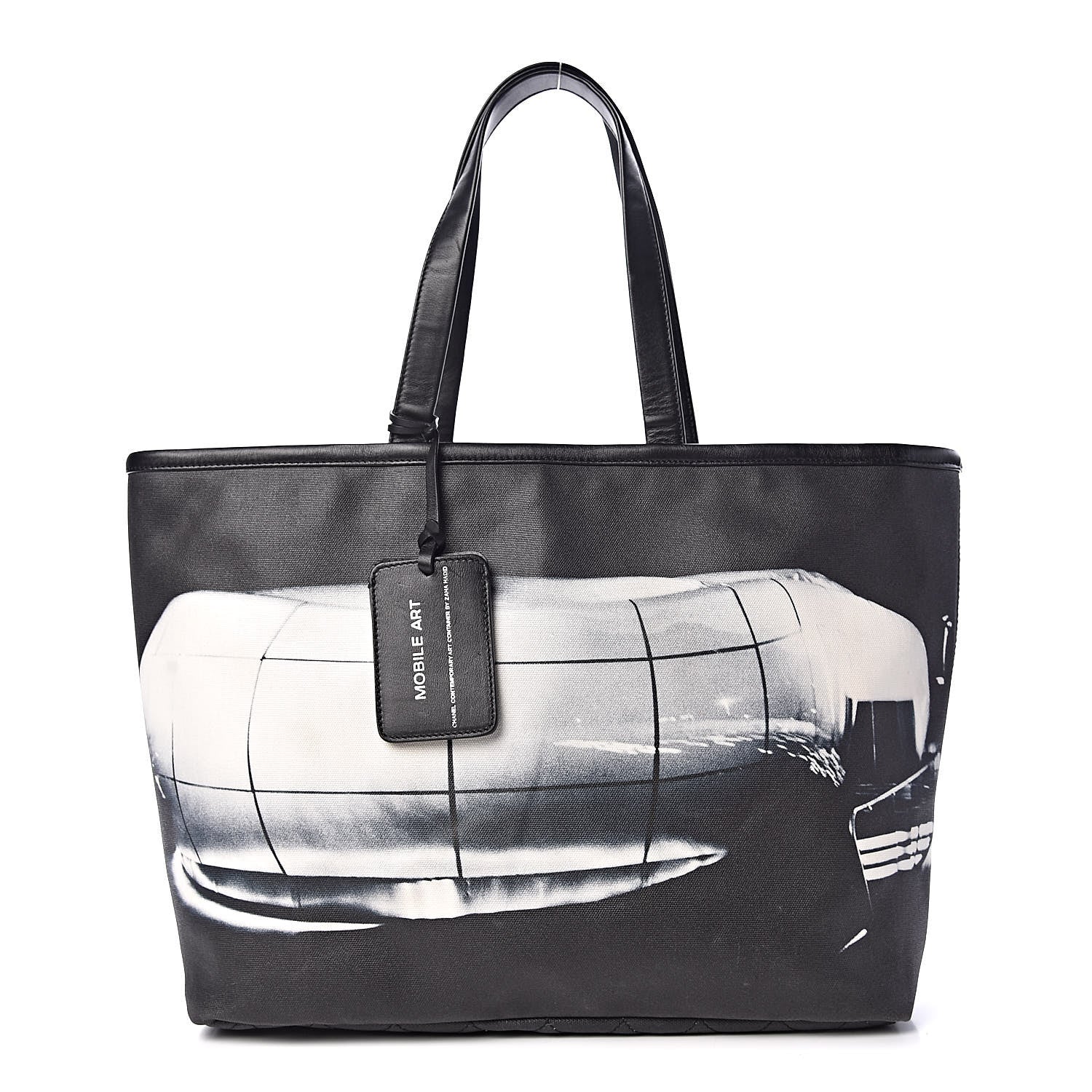 Chanel Canvas Karl Lagerfeld Mobile Art Tote Black 1 of 10
