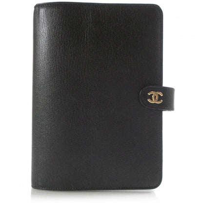 Chanel Leahter Small AGENDA Planner Black 1 of 9
